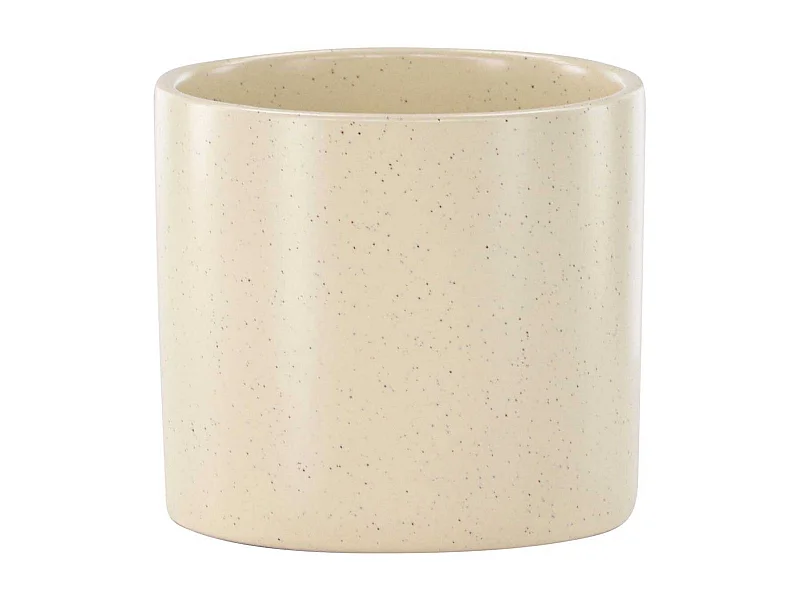 Pot Déco en Céramique "Sane" 11cm Beige & Noir