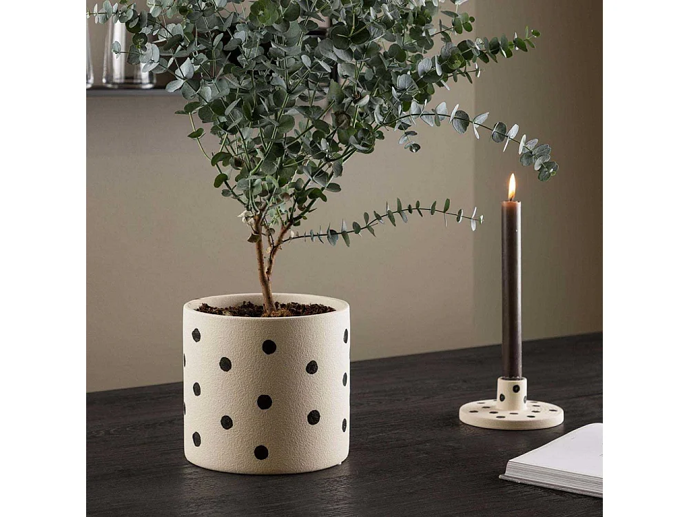 Sane Blumentopf weiß.