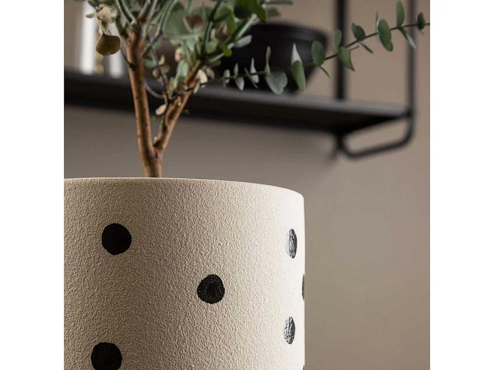 Sane Blumentopf weiß.