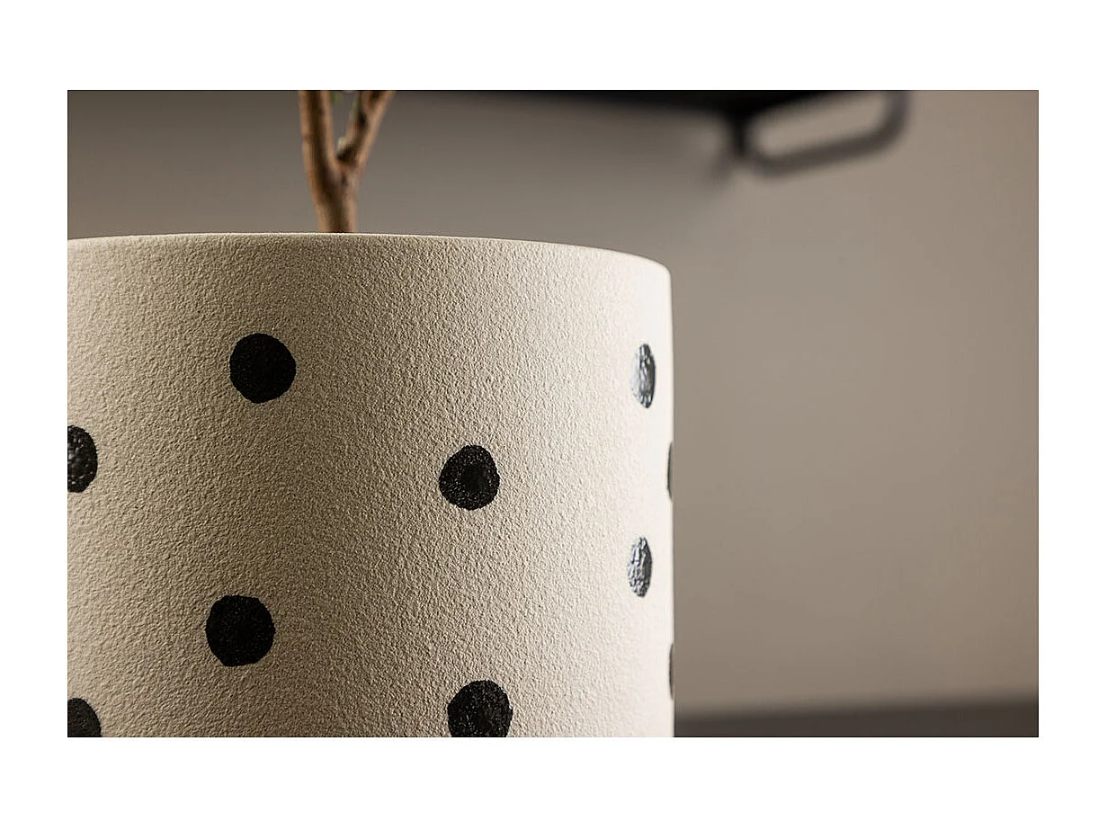 Sane Blumentopf weiß.