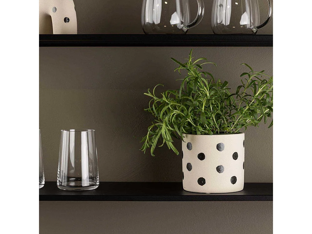 Sane Blumentopf weiß.