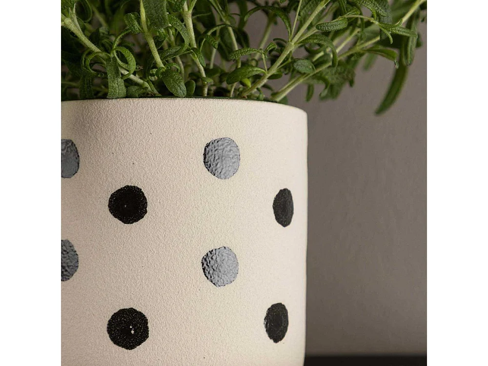 Sane Blumentopf weiß.