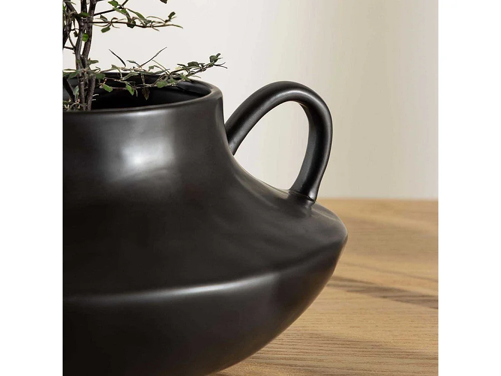 Holda Blumentopf schwarz.