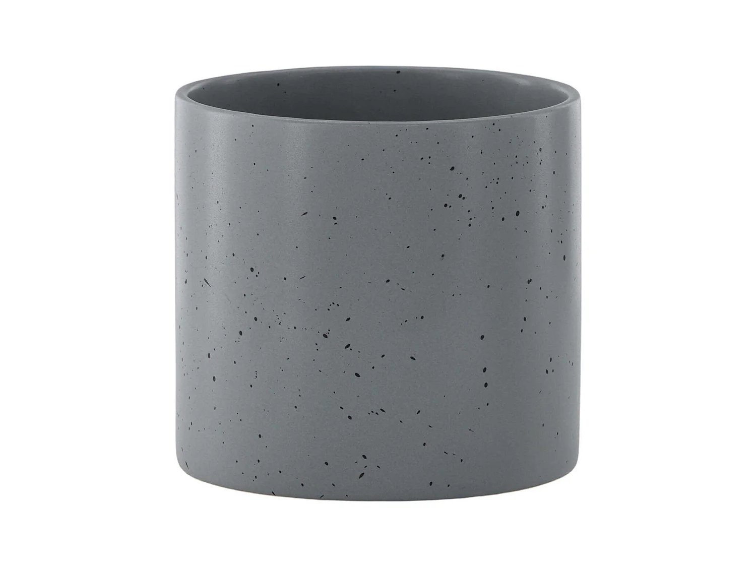 Pot Déco en Céramique "Sane" 18cm Gris Foncé