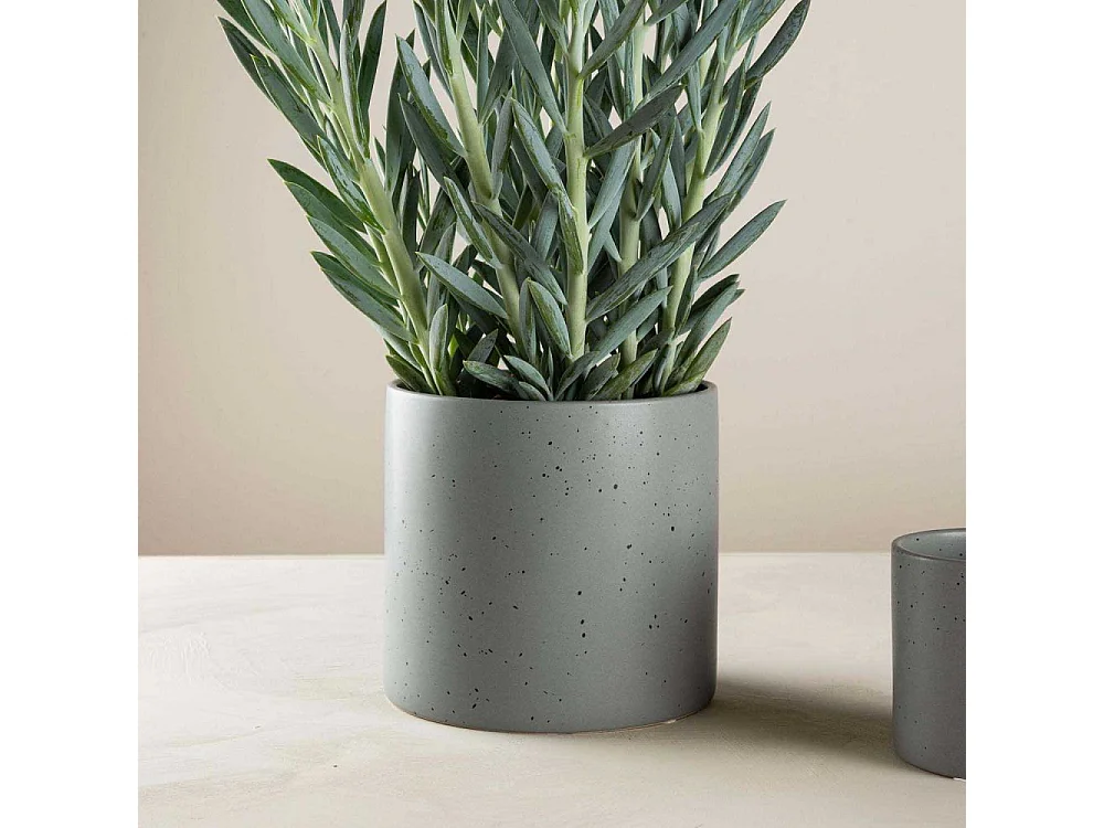 Sane bloempot donkergrijs.