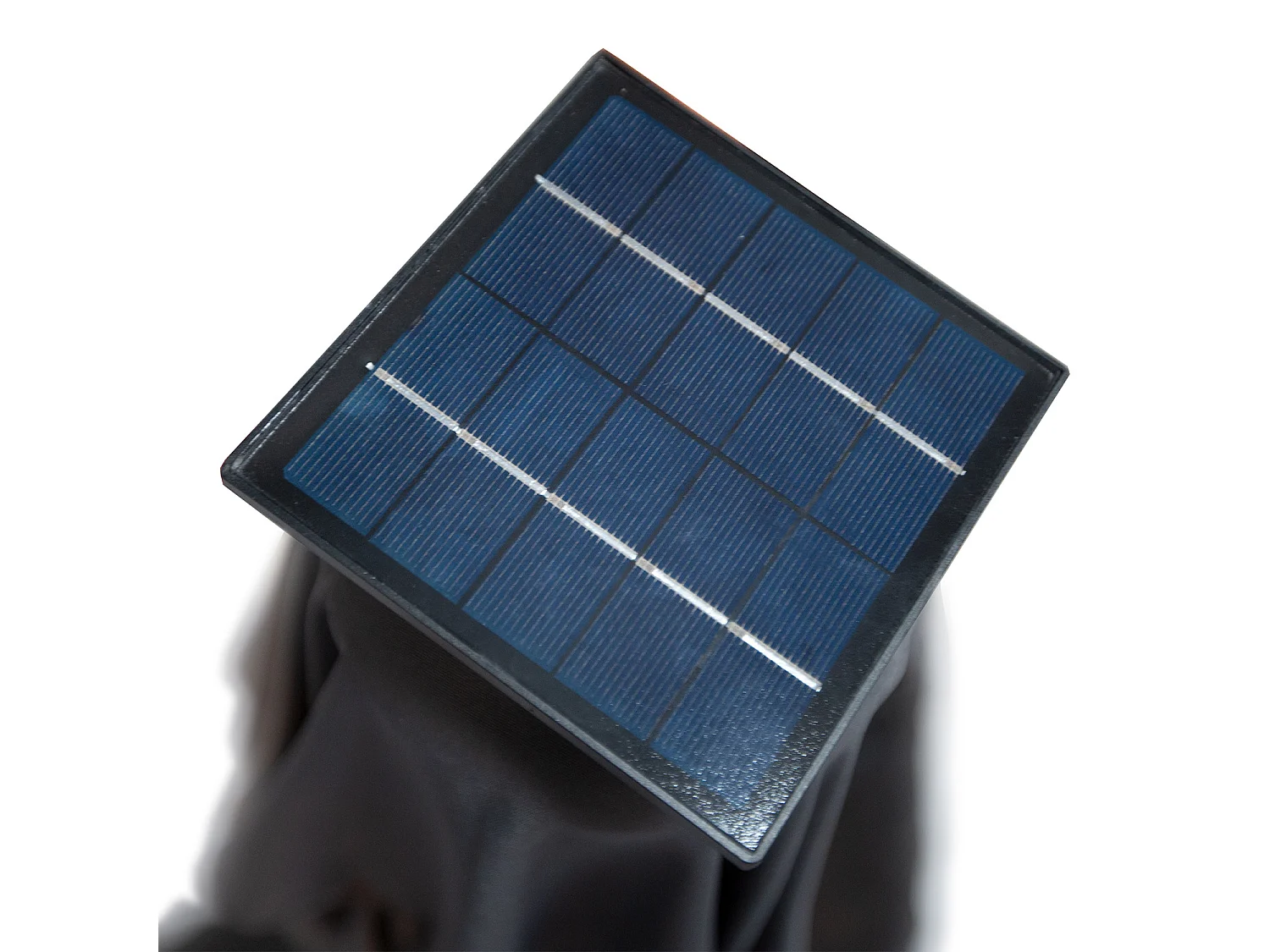 Parasol déporté LED 3x4m rectangle en aluminium housse incluse- rotatif 360° - Bois / Anthracite - OPERA