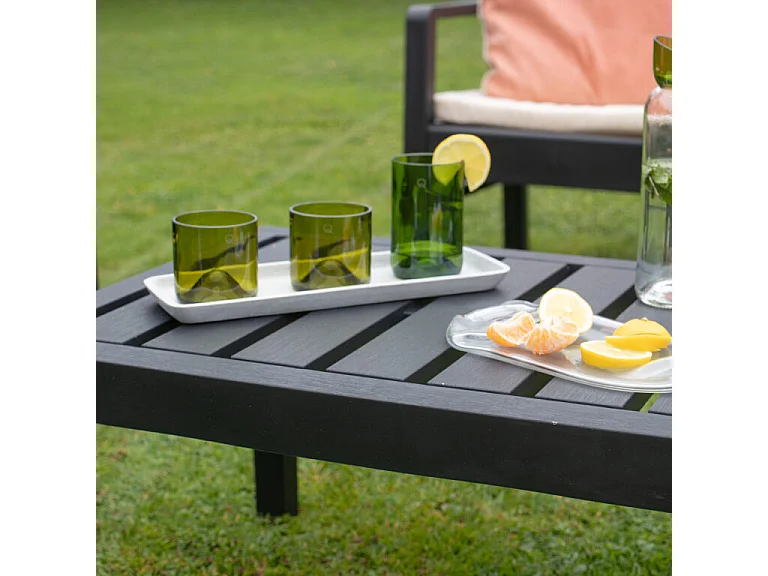 Salon bas en polypropylène Gris JAVA