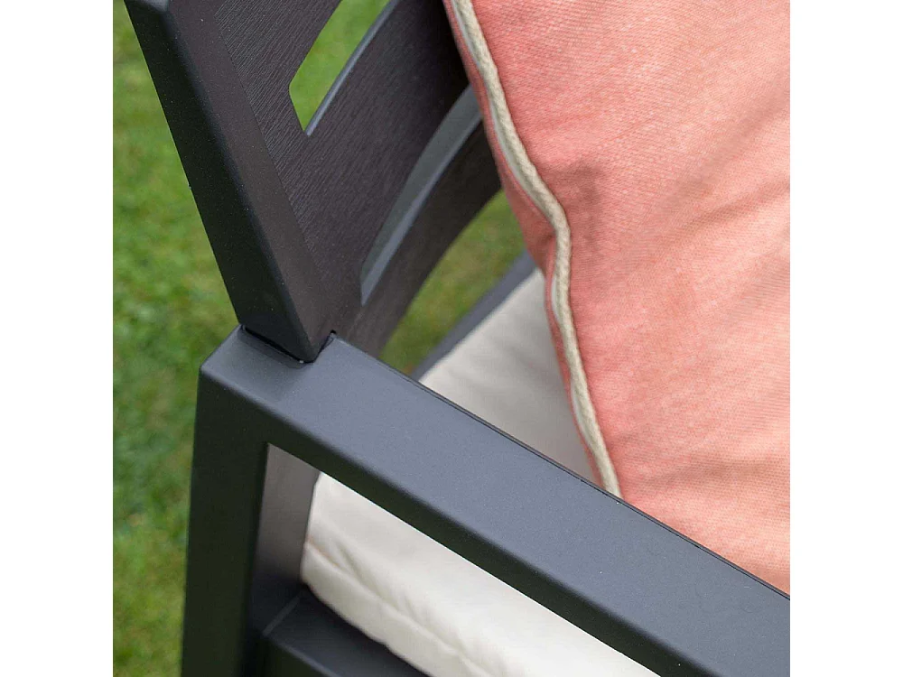 Salon bas en polypropylène Gris JAVA