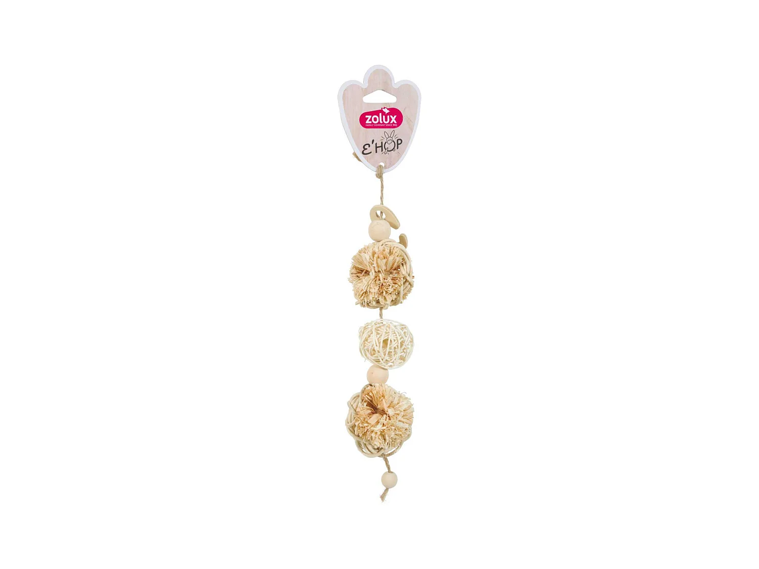 Jouet en feuille de maîs 3 POMPONS