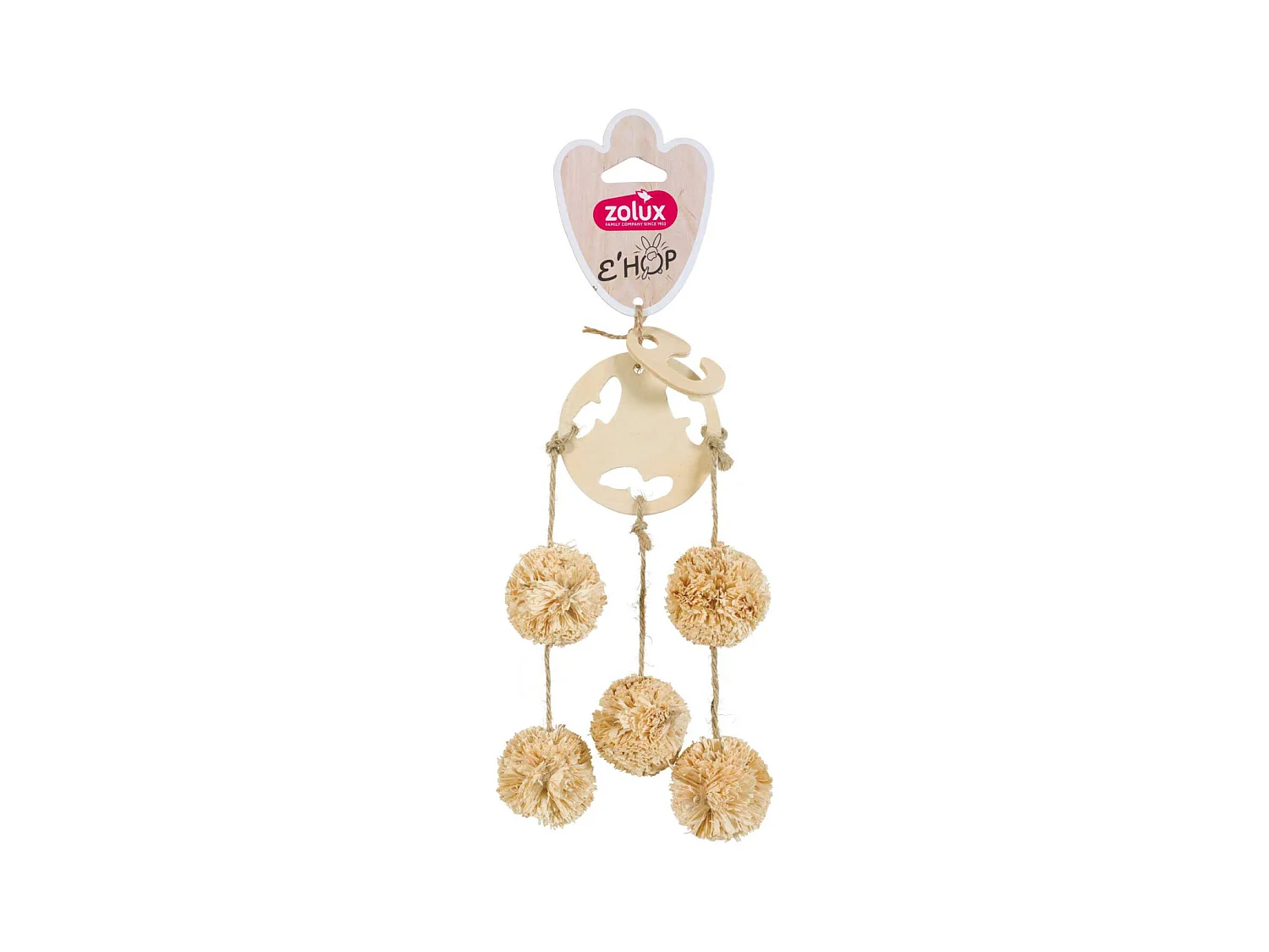 Jouet en feuille de maîs 5 POMPONS