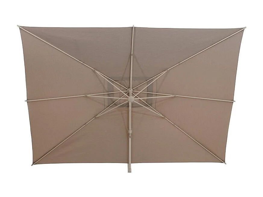 Parasol décentré Melhia 4x3 m oléfine argile/lin Hespéride