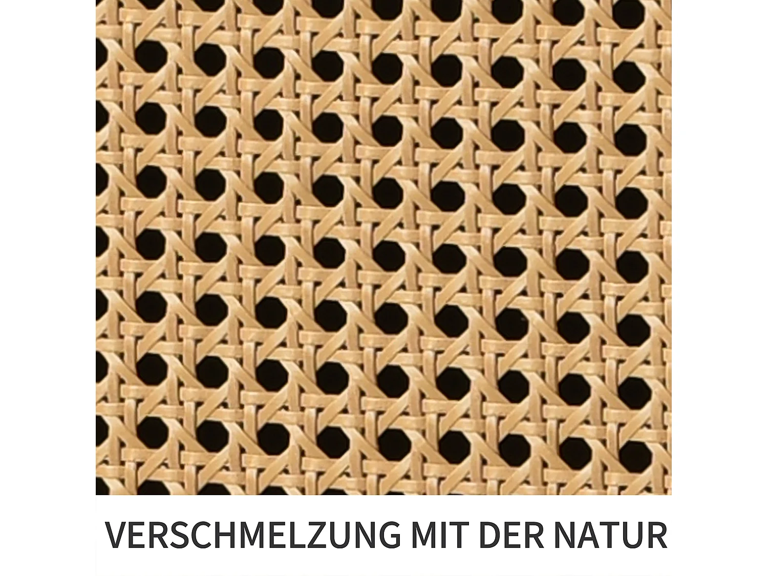 Buffet 130x75,5x40 cm avec insert en rotin - avec 3 portes et 2tiroirs irréguliers - naturel