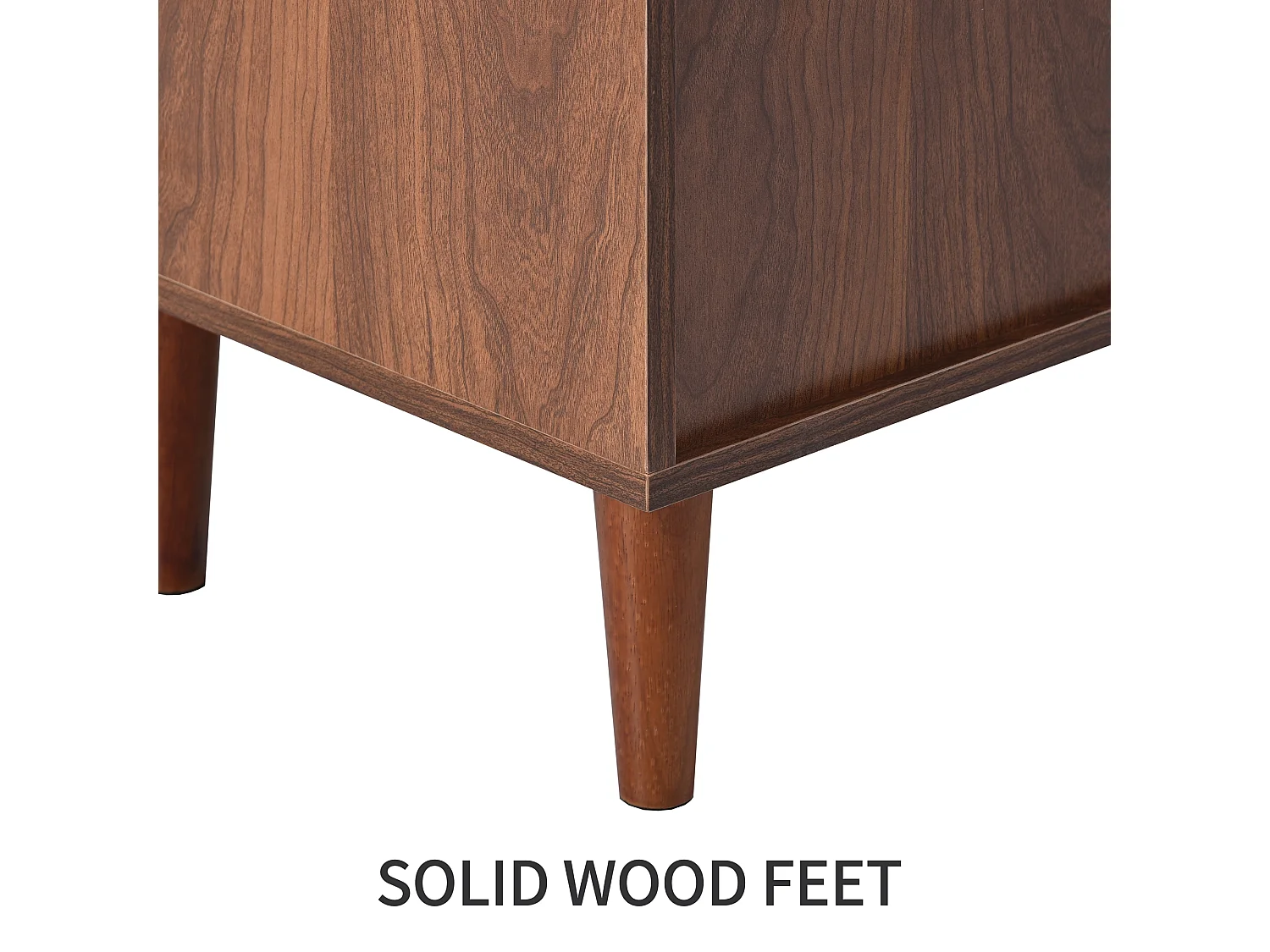 Buffet 130x75,5x40 cm avec insert en rotin - avec 3 portes et 2tiroirs irréguliers - naturel