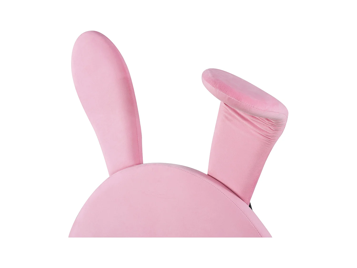 Kinderbett 90 x 200 cm – rosa Samt – mit LED-Beleuchtung und 2 Hockern – verstellbares Kopfteil