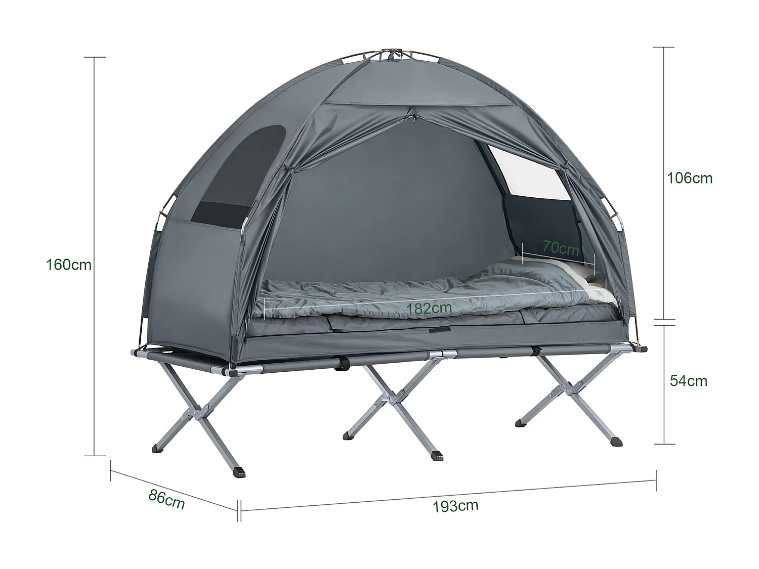 Tienda De Campaña Flotante Colchon Inflable OGS32-HG SoBuy