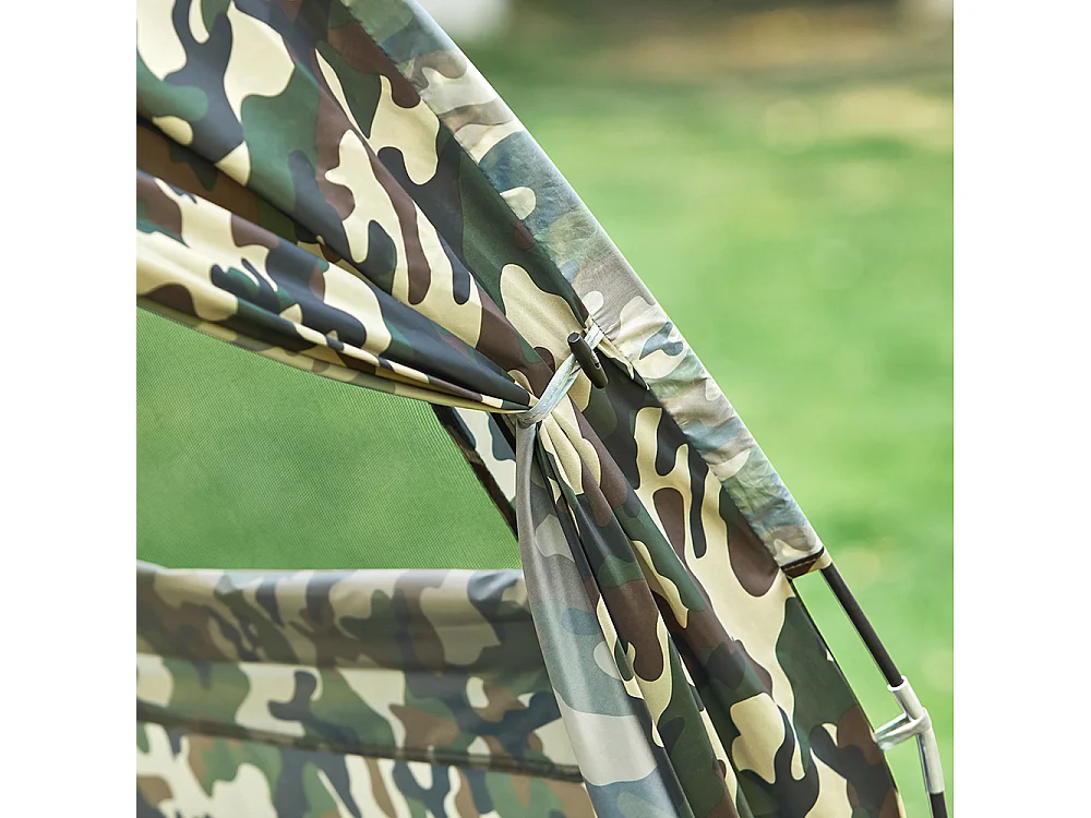 SoBuy Tente de Camping 4 en 1 Pliable Lit Surélevé, Toit, Sac de Couchage, Matelas Gonflable -2 Personnes - Idéal pour Randonnée, Festival et Plein Air OGS32-L-TN