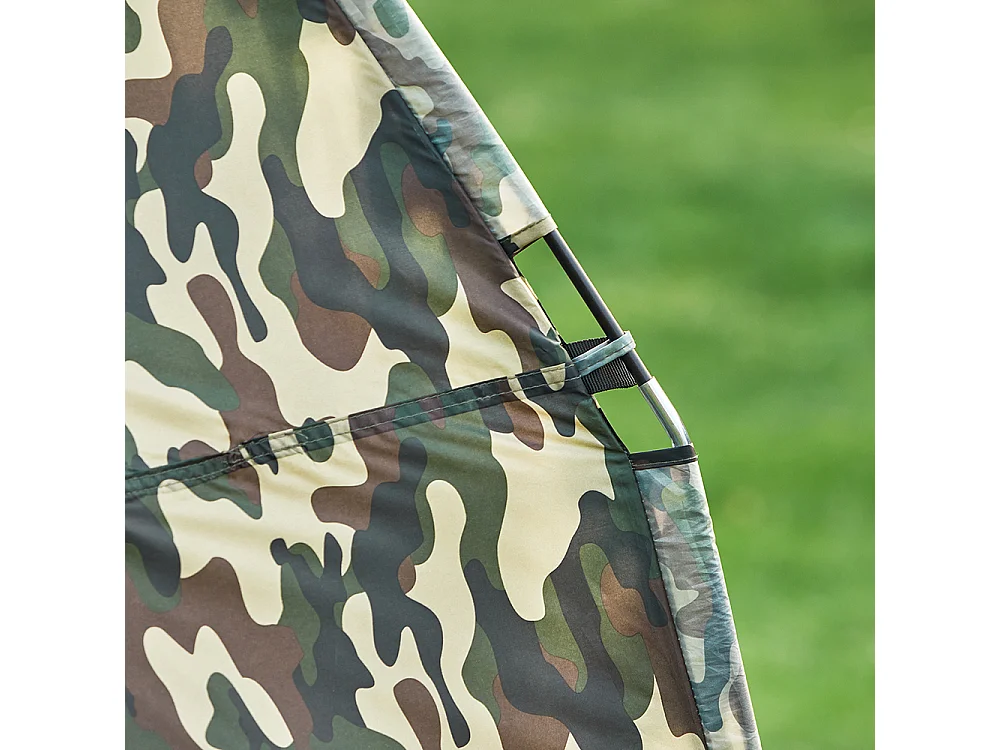 SoBuy Tente de Camping 4 en 1 Pliable Lit Surélevé, Toit, Sac de Couchage, Matelas Gonflable -2 Personnes - Idéal pour Randonnée, Festival et Plein Air OGS32-L-TN