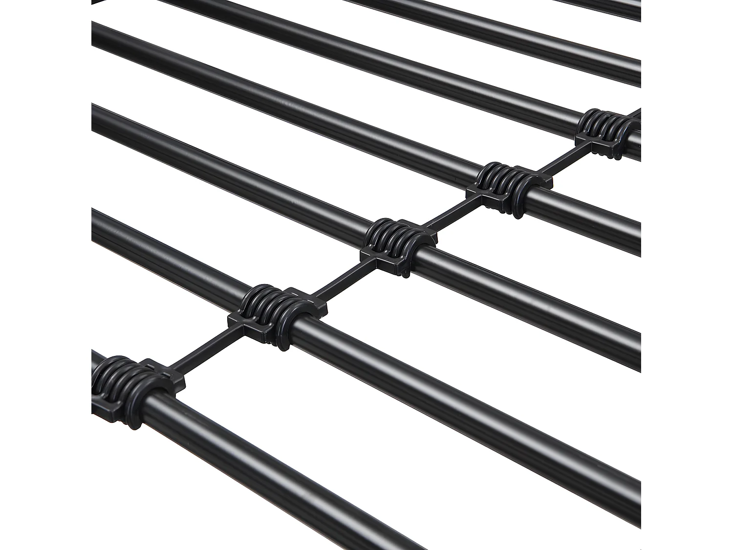 Hoogslaper 90x200 cm - met bureau en planken - ijzeren frame - Zwart