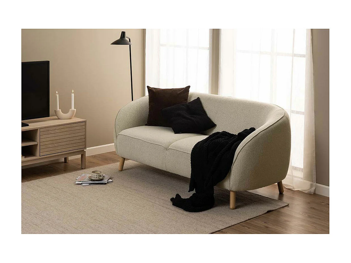 Linley table TV 2 portes, 2 tablettes plaqué chêne.