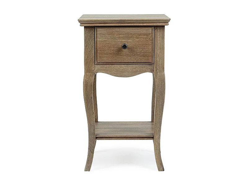 Table de chevet en bois de manguier 1 tiroir 1 tablette - GRACE