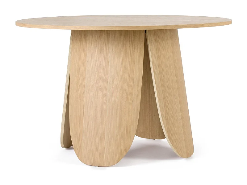 Table ronde de salle à manger en bois design D120 - CROCUS