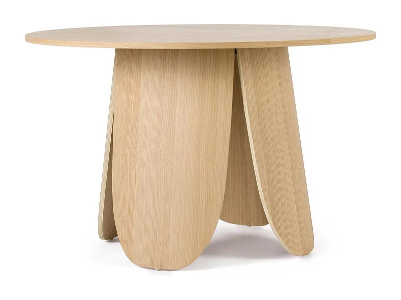 Table ronde de salle à manger en bois design D120 - CROCUS