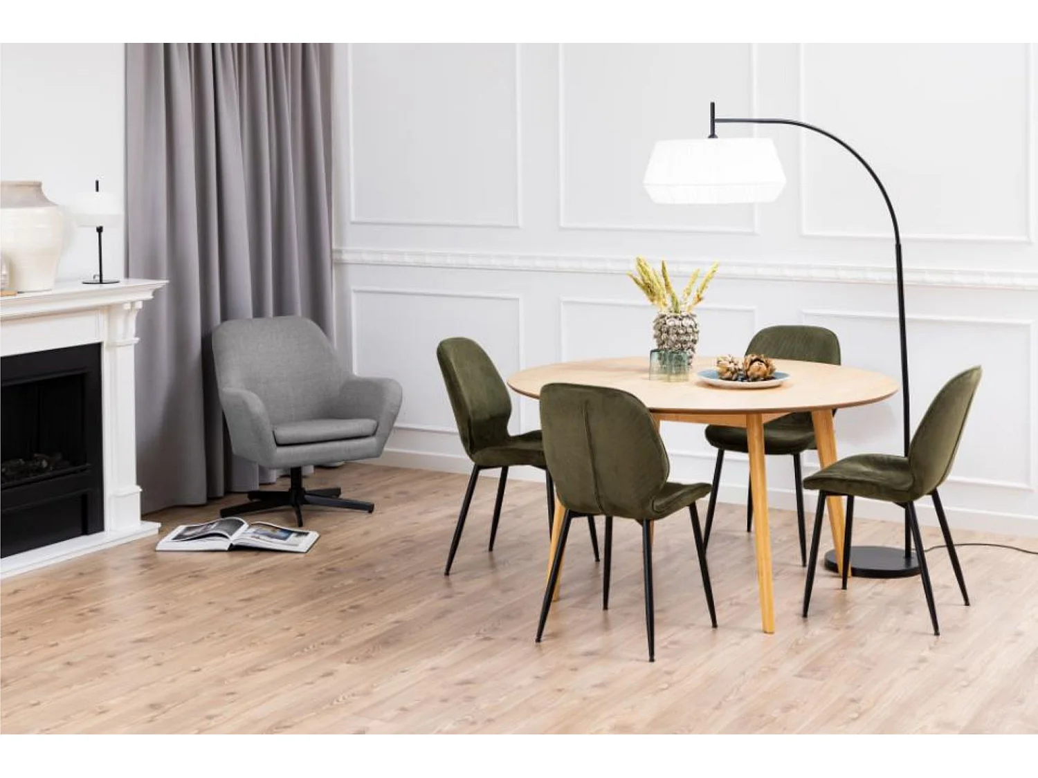 Table à manger ronde en bois 8 places D140 - LETA