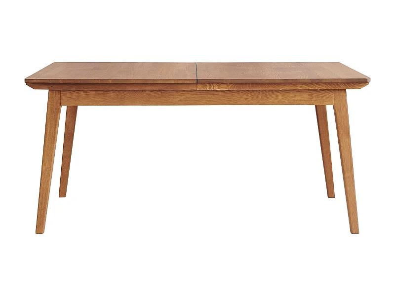 Table à manger extensible en bois massif noir 6/12 places L160/240 - MALLET