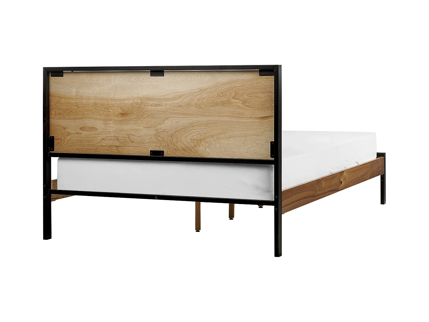 Lit avec sommier ERVILLERS 140 x 200 cm Acacia naturel