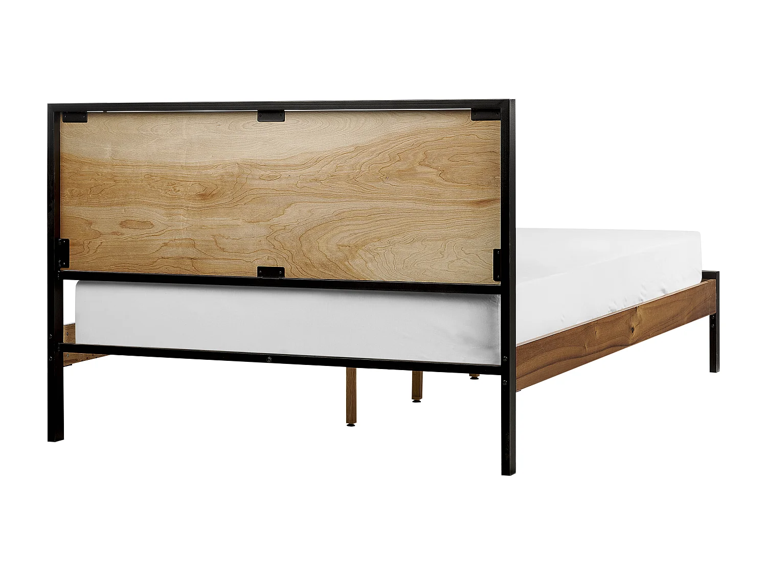 Lit avec sommier ERVILLERS 140 x 200 cm Acacia naturel