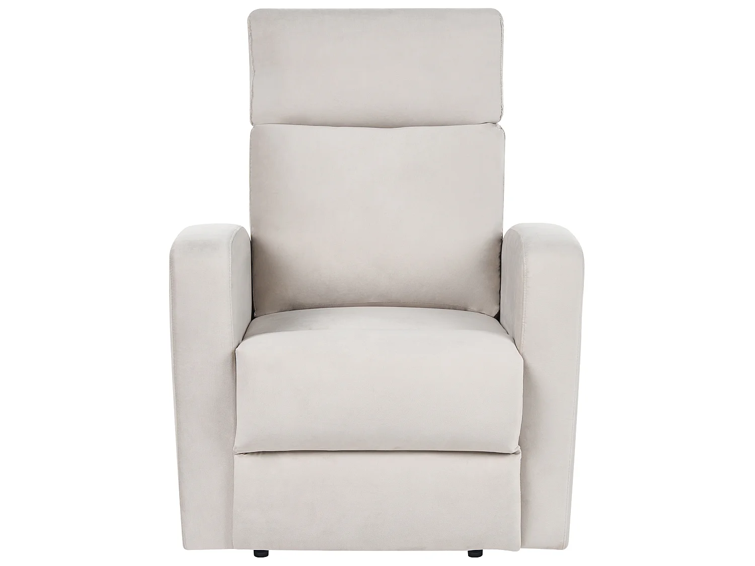Recliner Chair VERDAL with Footrest Velvet Beige