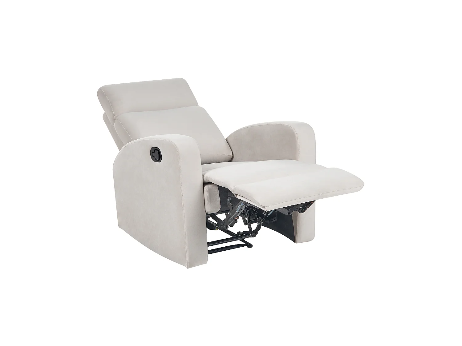 Recliner Chair VERDAL with Footrest Velvet Beige