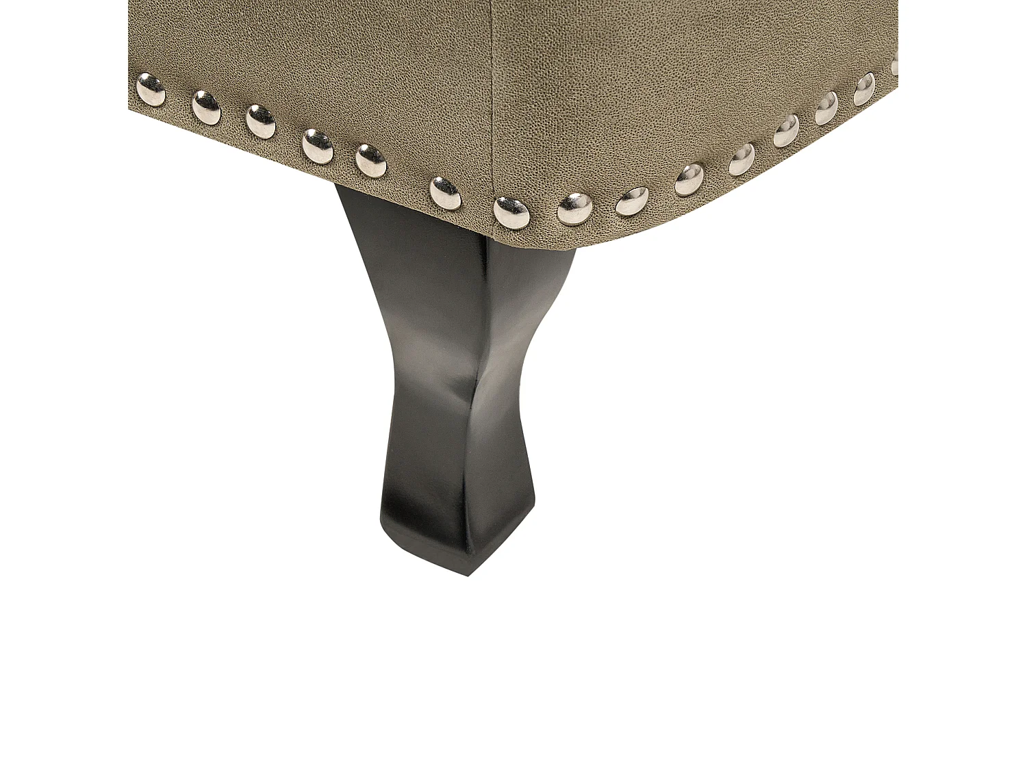 Rechtszijdige chaise longue NIMES Fluweel Olijfgroen