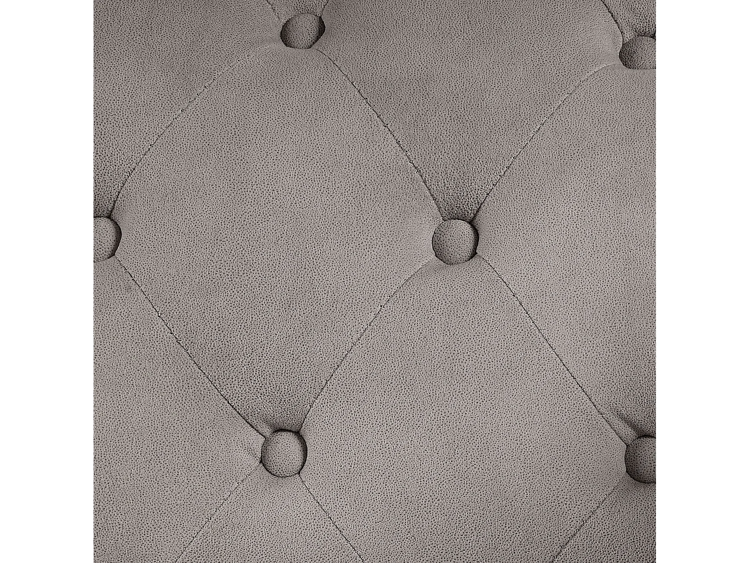 Chaise longue en velours côté gauche taupe NIMES