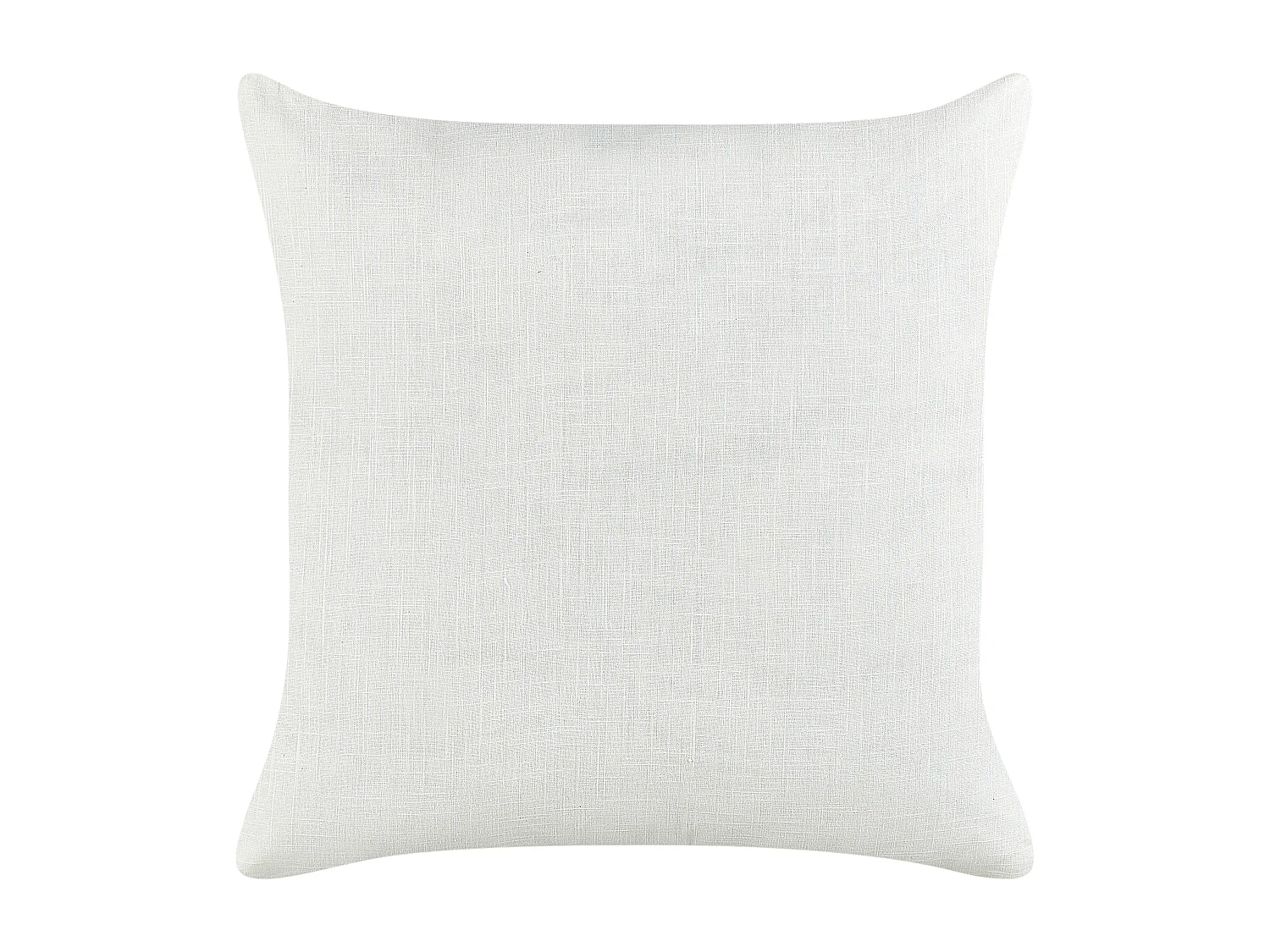 Dekokissen 2er Set Leinen weiß / beige gestreift 50 x 50 cm quadratisch Milas