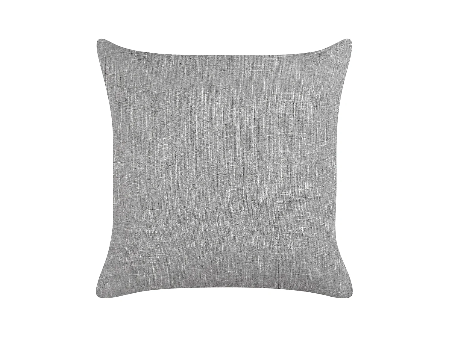 Dekokissen 2er Set Leinen grau / weiß gestreift 50 x 50 cm quadratisch Milas