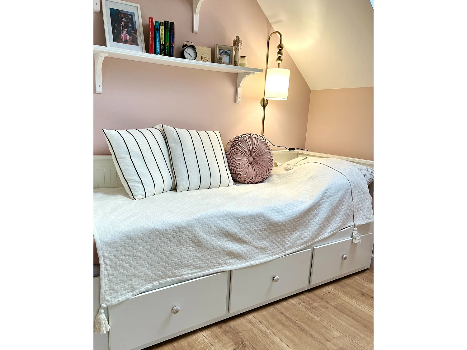 Lot de 2 coussins décoratifs MILAS Lin 50 x 50 cm Noir/blanc À rayure