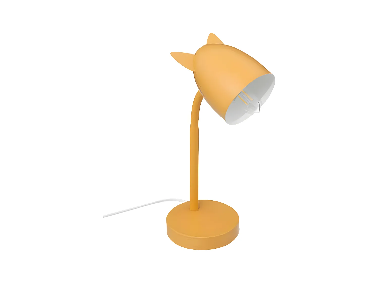 Lampe de table métal jaune 18x12,5x31cm