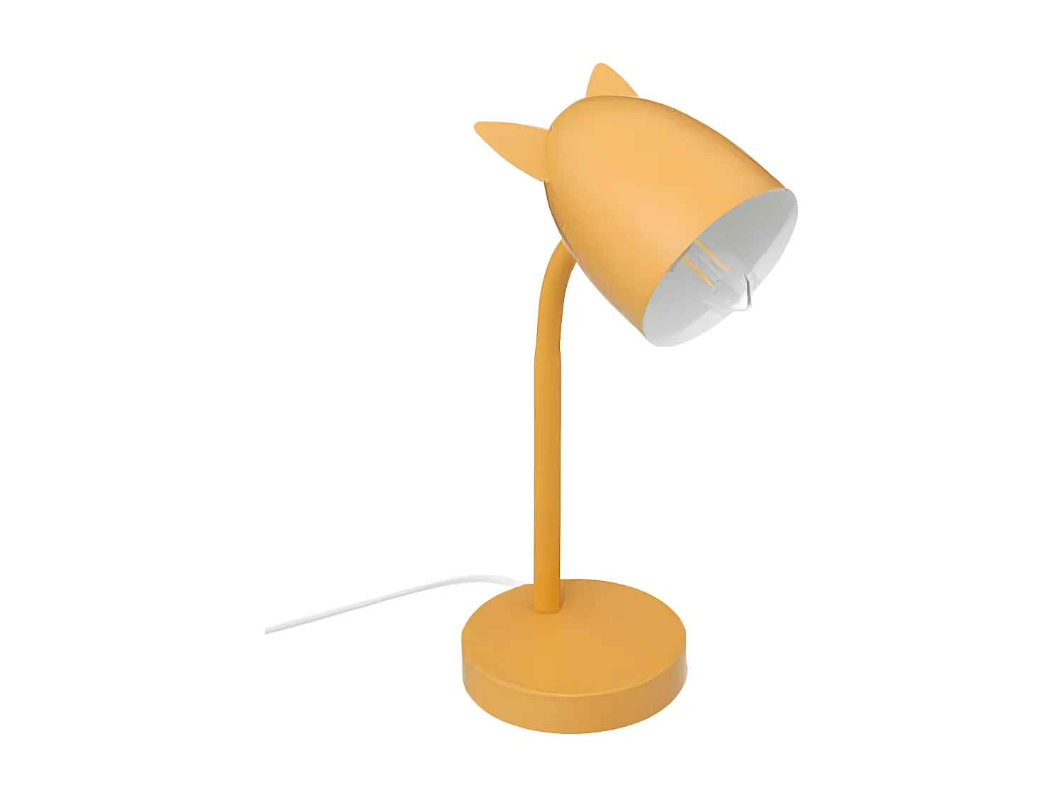 Lampe de table métal jaune 18x12,5x31cm