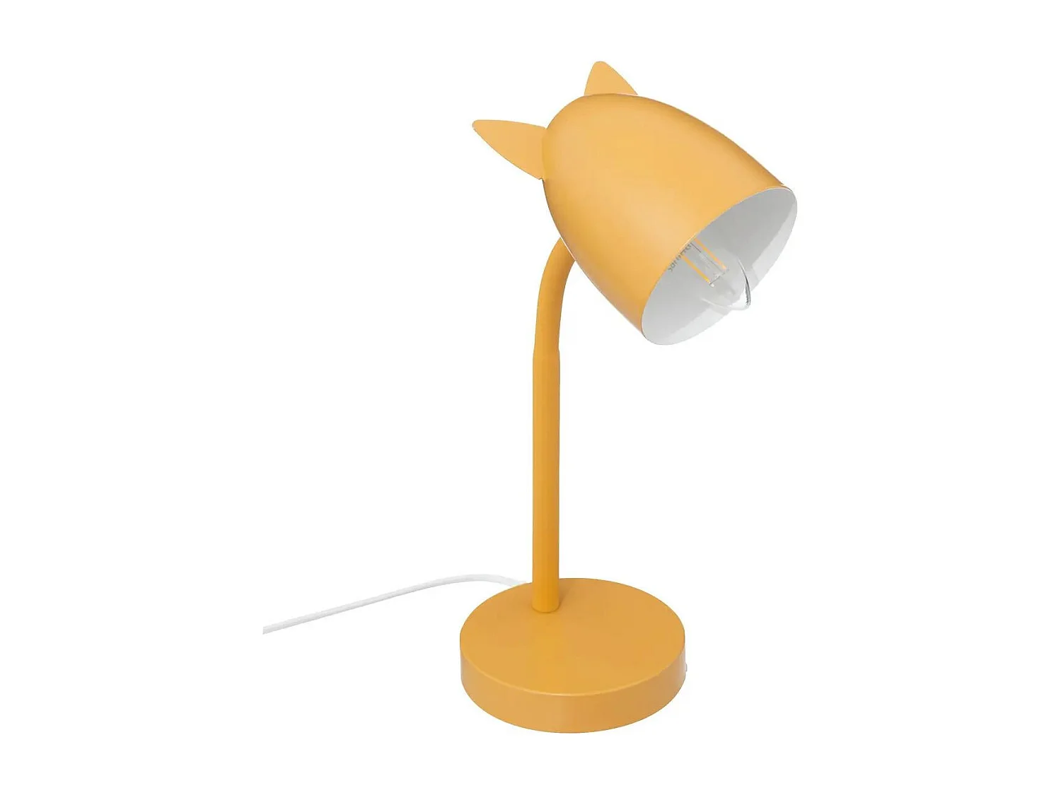 Lampe de table métal jaune 18x12,5x31cm