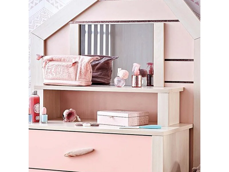 Kaptafel spaanplaat roze 155,3x84,4x41,3cm