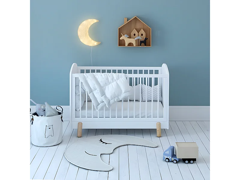 Cuna madera blanco 60x120cm