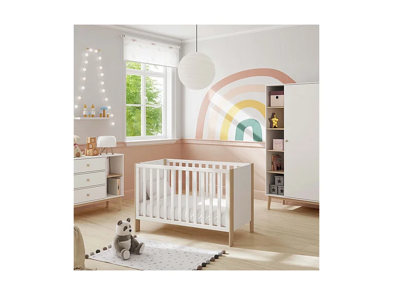 Berceau en MDF blanc 60x120cm