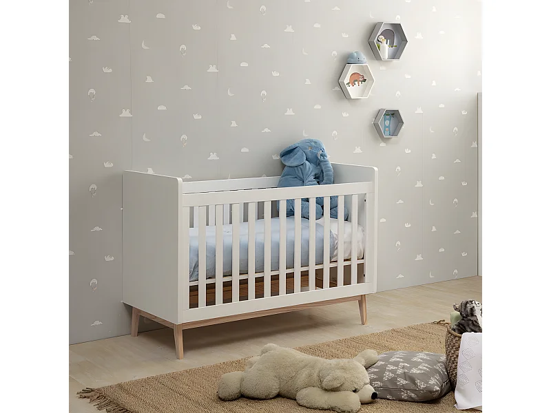 Weiße Wiege 125x95 cm