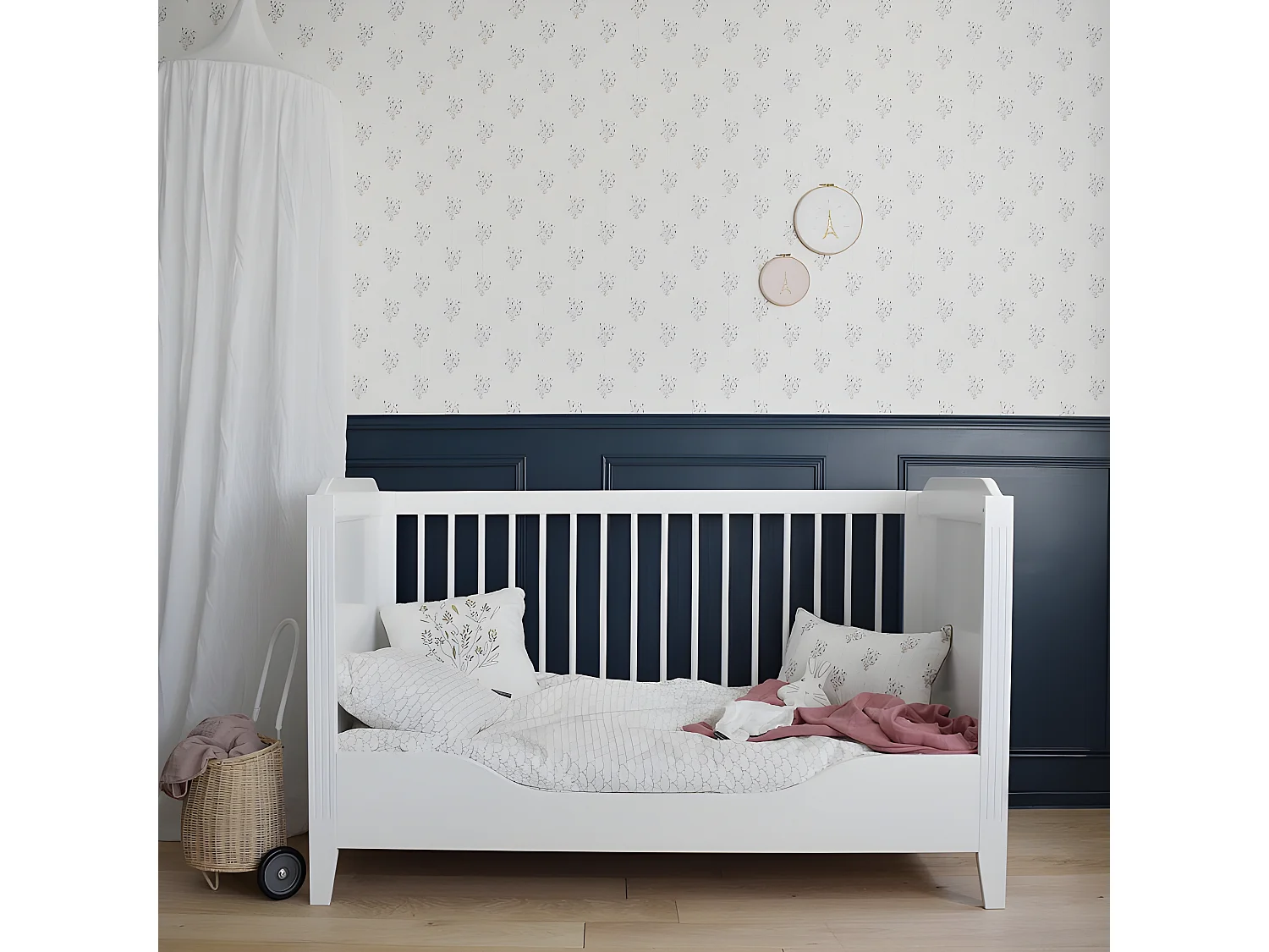 Maxicuna madera blanco 70x140cm