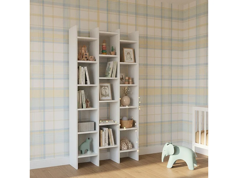 Etagère en aggloméré blanc 192x96x25cm