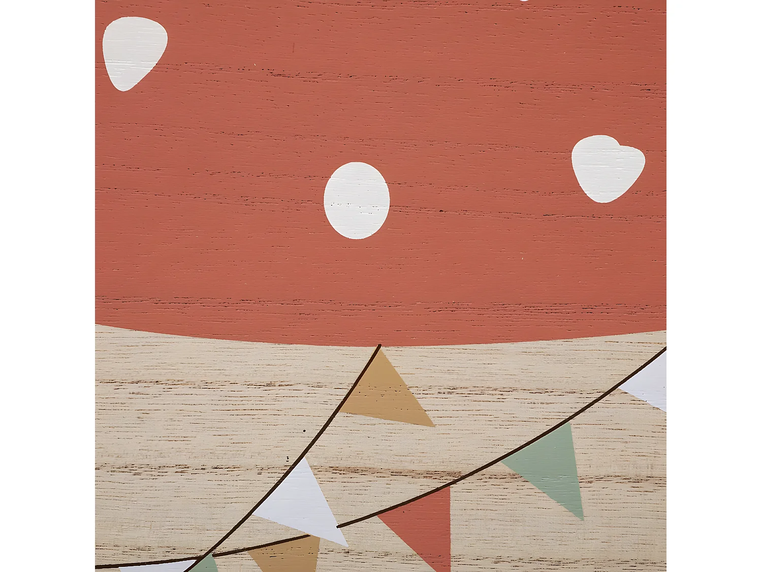 Caja con estantes MDF rojo 60x33x19cm