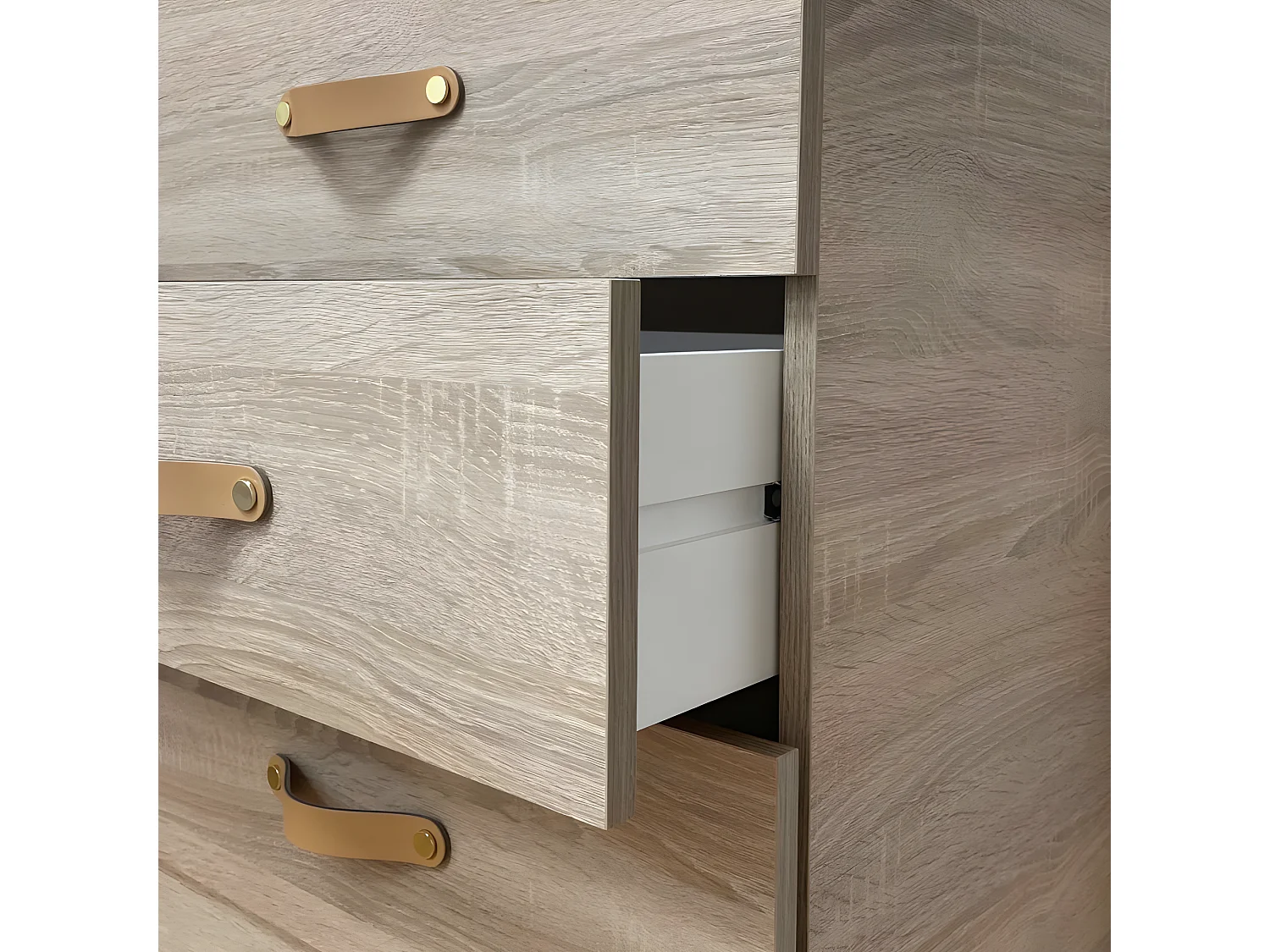 Cassettiera per bambini truciolato marrone 103.5x54.4x40.4cm