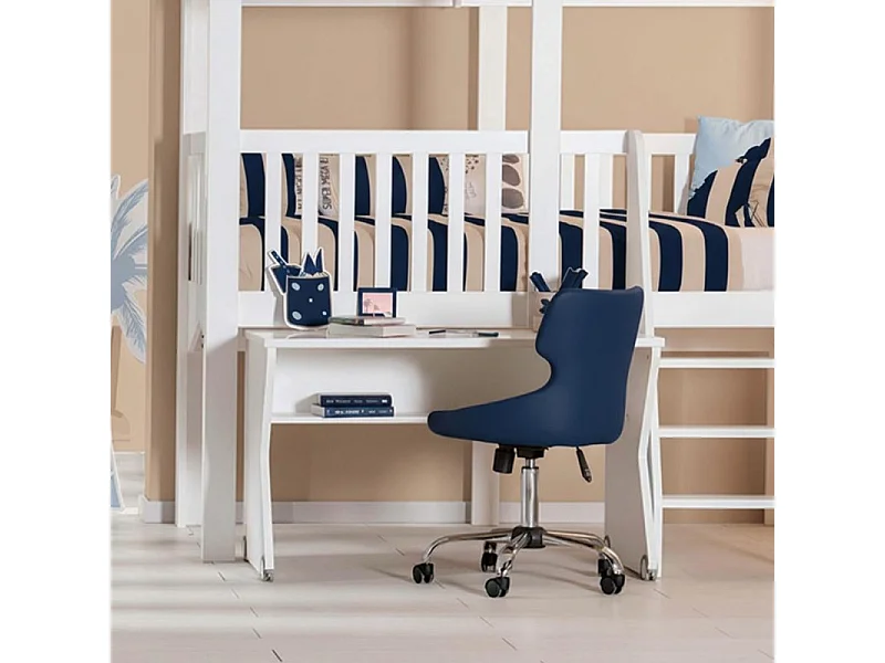 Schreibtisch mit Regal weiß 71x116x59,5cm