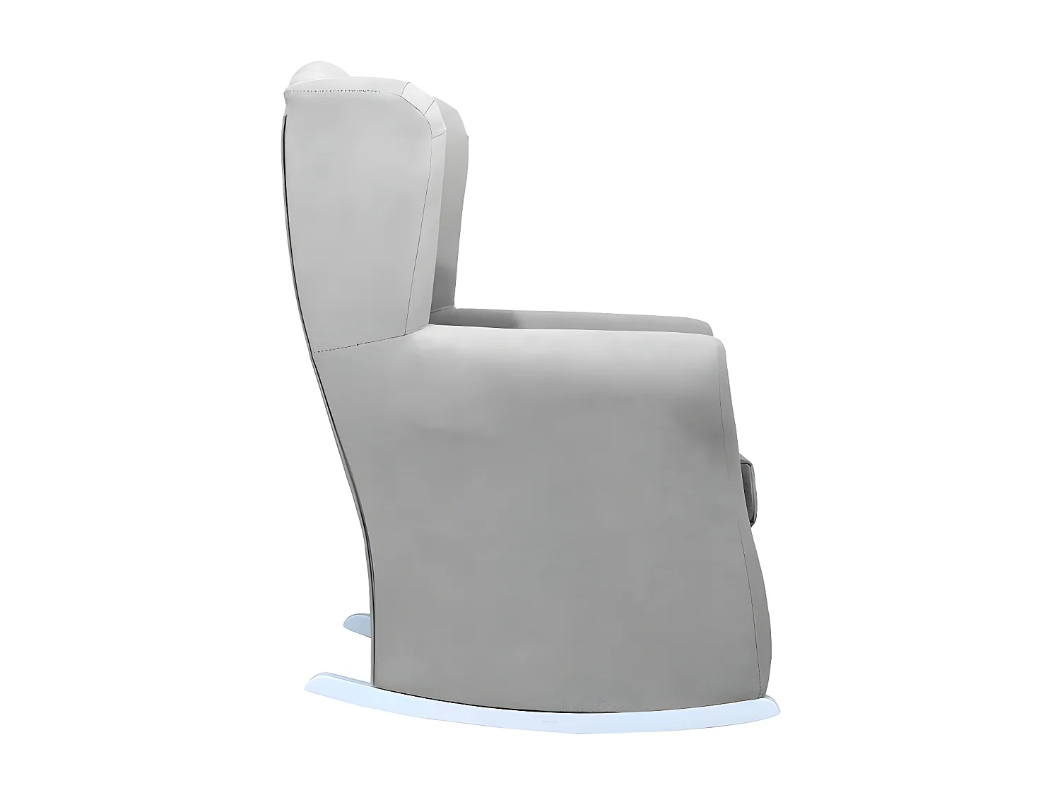 Sedia a dondolo per bambini poliestere grigia chiara 104x69x75cm